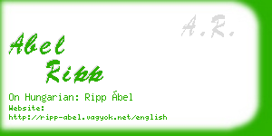 abel ripp business card