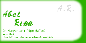 abel ripp business card